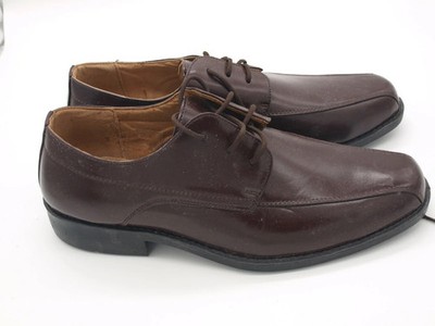 Männer Dunkelbraun Derby Schnürsenkel Echtleder Schuhe -EUR 43 [1]