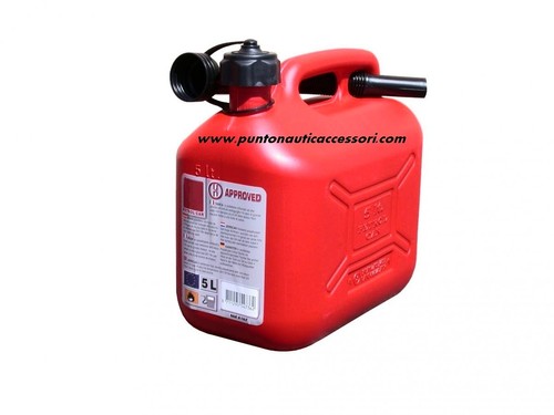 Tanica carburante da 10 l con beccuccio flessibile FERVI 0660-10, tanica benzina