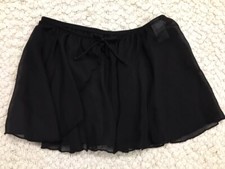 Jacques Moret Dance Skirt Cover  Sheer Black  Large 12 14  EUC 