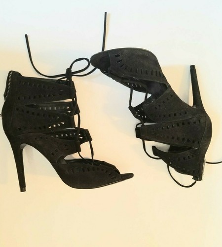 Zara women sandals shoes: Black 