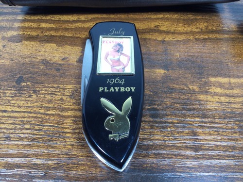 Playboy 2 Blades Pocket Knife JULY 1964 Franklin Mint Knightstone Peephole - Picture 3 of 6