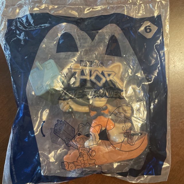 McDONALD'S Disney's Marvel Thor Love and Thunder HAPPY MEAL TOY #6 Rocket - NEW McDONALD'S Disney's Marvel Thor Love and Thunder HAPPY MEAL TOY #6 Rocket - NEW