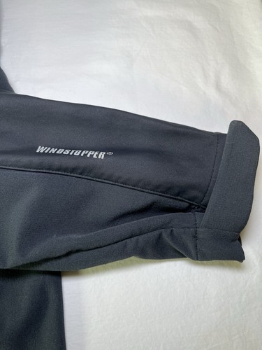 Marmot Gore Windstopper Jacket Men’s XL Black Logos Wrist Strap 4 Zip Pockets - Picture 6 of 10
