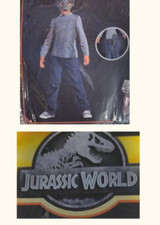 JURASSIC PARK WORLD Dinosaur halloween Costume Boys Sz S 4-6 NEW in Pkg