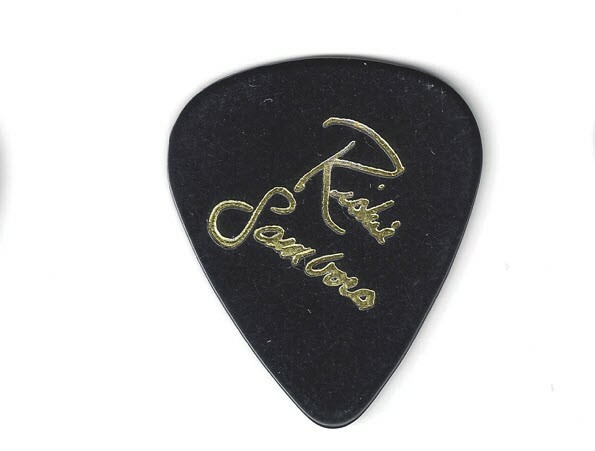 Bon Jovi Richie Sambora Guitar Pick Gold on Black from 1988