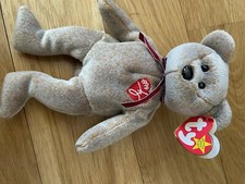 Ty Beanie Baby Signature Bear 1999 Brown Excellent Retired