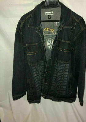 GooBody Denim technology Jean Jacket HIP HOP Embroidered Urban Street Wear 3XL