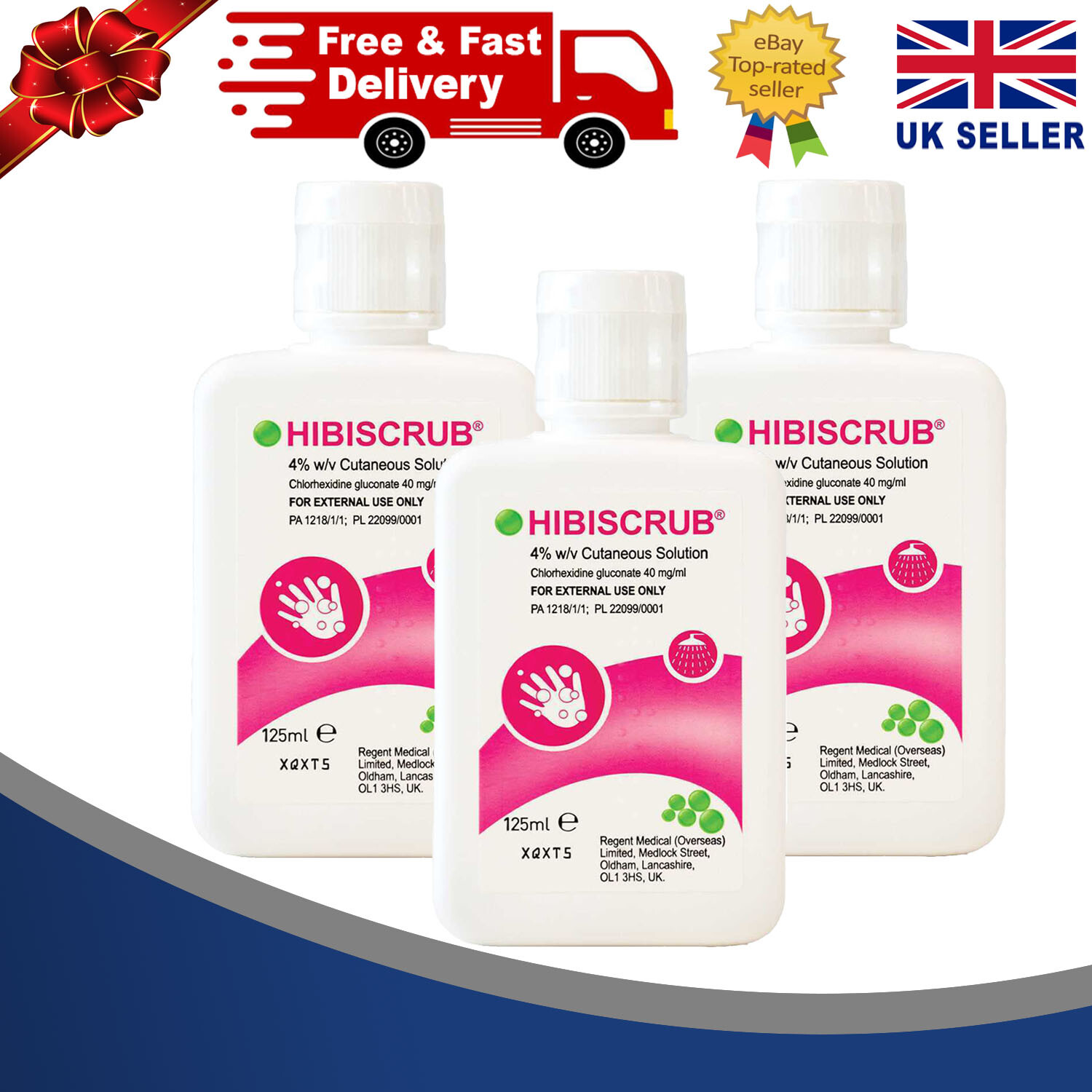 Hibiscrub 4 Antibacterial Skin Cleanser 125ml Choose Pack eBay