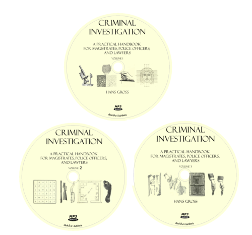 Criminal Investigation Handbook for Police Officers Vol 1-3 Hans Gross 3 MP3 CDs - 第 1/1 張圖片
