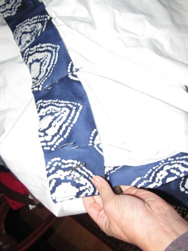 Custom Made Pinch Pleated Drapery Panels (2) 92" Lined - Picture 3 of 4
