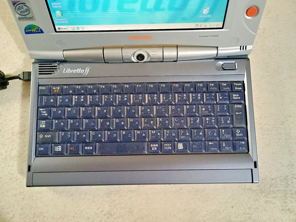 Toshiba Libretto ff1100v Intel P266MHz 96MB, 100GB HD Win2K CD-ROM & More  RARE - Image 4 of 4