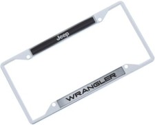 Eurosport Daytona Jeep Wrangler Metal Zinc Stainless Steel License Plate Frame