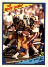 1984 Topps Football Trading Card #1-250 - Choose Your Card
