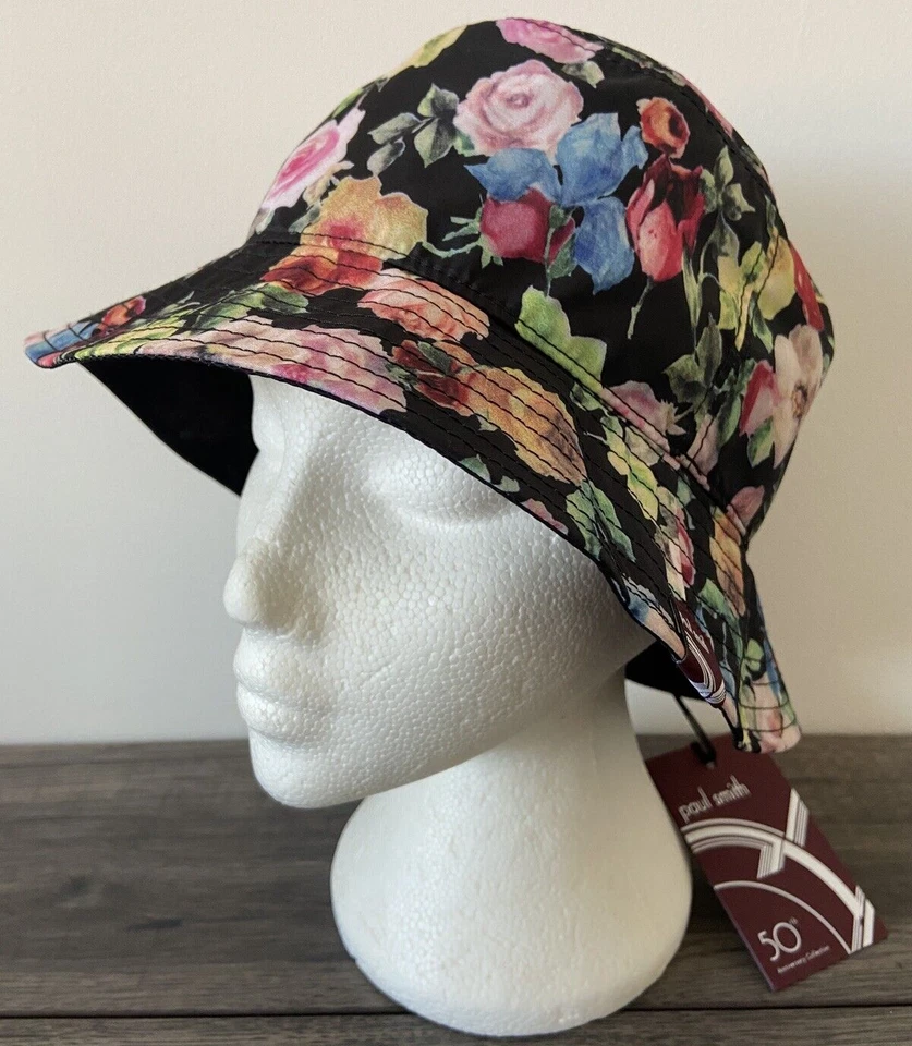 Paul Smith 50E Anniversaire Femmes Archive Rose Seau Chapeau Vente £150 Taille M - Photo 3/4