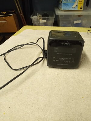 SONY ICF-C1200 Pocket Radio AM FM Silver Orange Japan Very Good