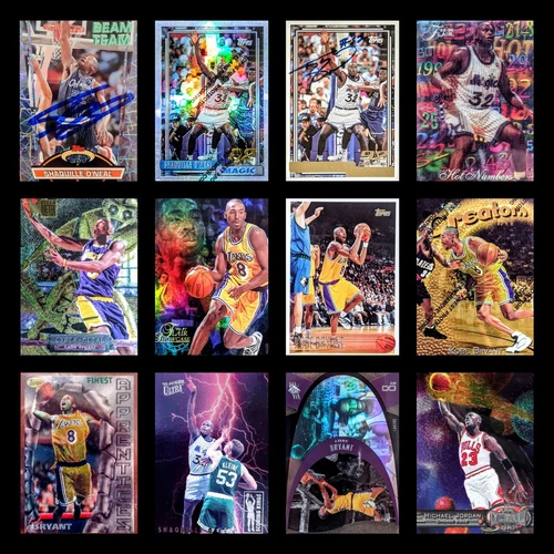 1992 SHAQUILLE Beam Team Auto & Topps Gold Rookie KOBE BRYANT Metal PMG Error MJ