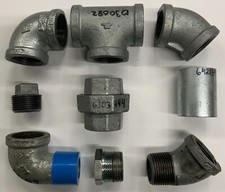1  Assorted 150lb Malleable Galvanized Pipe Fittings