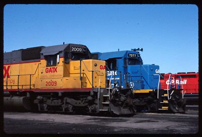 Original Rail Slide - GATX 2009 + 7377 Buffalo NY 3-29-1992 | eBay