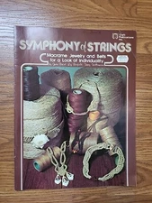Symphony Of Strings Macrame Jewelry & Belts Pattern Booklet 1976