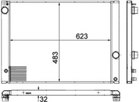Mahle KüHler WasserküHler MotorküHler Passend FüR BMW 7Er E65 E66 E67 730I Li