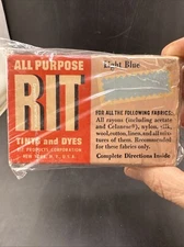 VINTAGE RIT DYE ~ DECORATIVE PIECES ~ EVENING BLUE💥 FABRIC DYE 📦