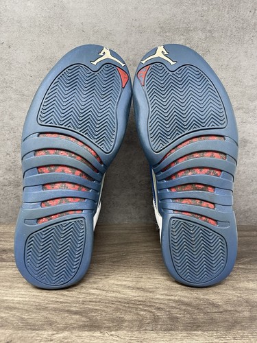 Air Jordan 12 Retro Size 9.5 Mens French Blue Nike White Basketball 130690-113 - Picture 11 of 15