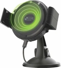 Bracketron PwrUp Qi Mi-T Grip Dash/Window/Vent Black