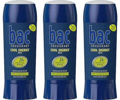 bac Cool Energy Men Deo Stick Deodorant aktivierend frisch 24h Schutz 3x 40ml