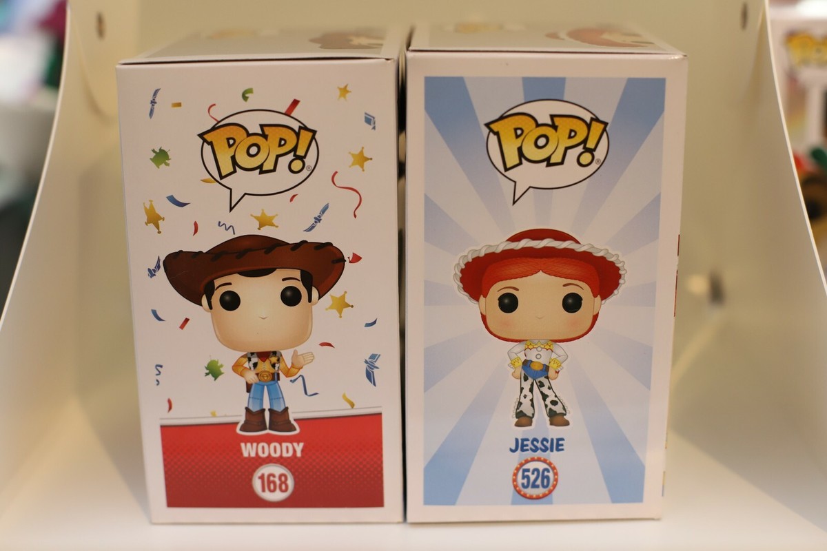 FUNKO POP Disney Toy Story Woody #168 & Toy Story 4 Jessie #526