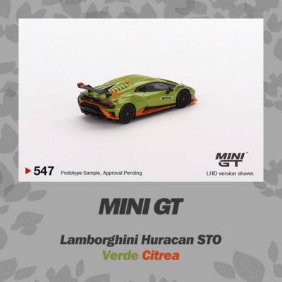 MINI GT 1:64 Huracan STO Verde Citrea LHD Diecast Model Car | eBay