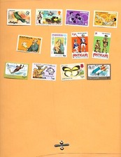 ANTIGUA 12 TIMBRES DIFFÉRENTS MNH 1974-1980