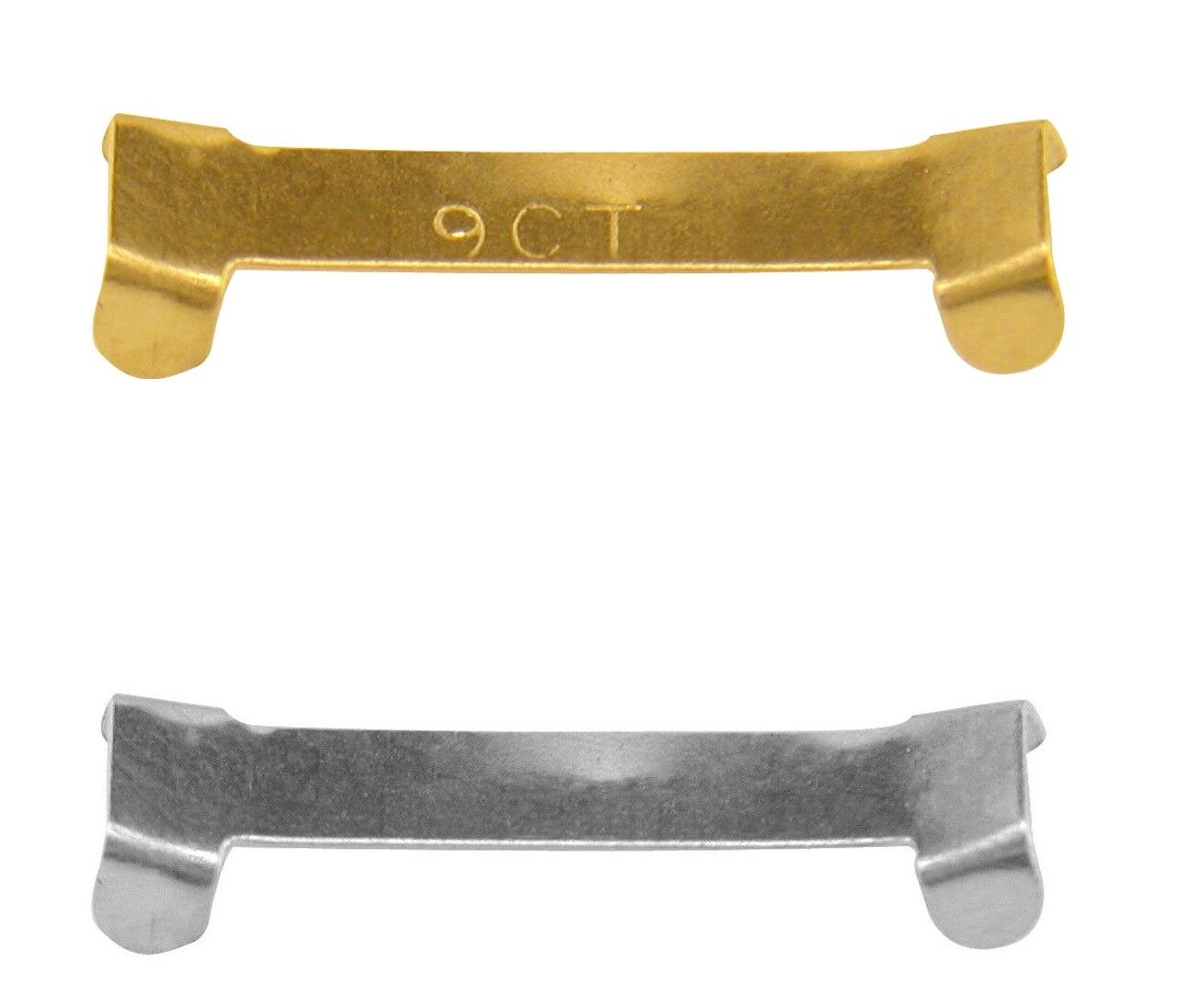 2mm Sterling Silver & 9ct Gold Ring Clip Reducer Resizer Adjuster