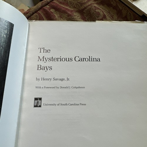SIGNED The Mysterious Carolina Bays By Henry Savage 1982 - Picture 4 of 5