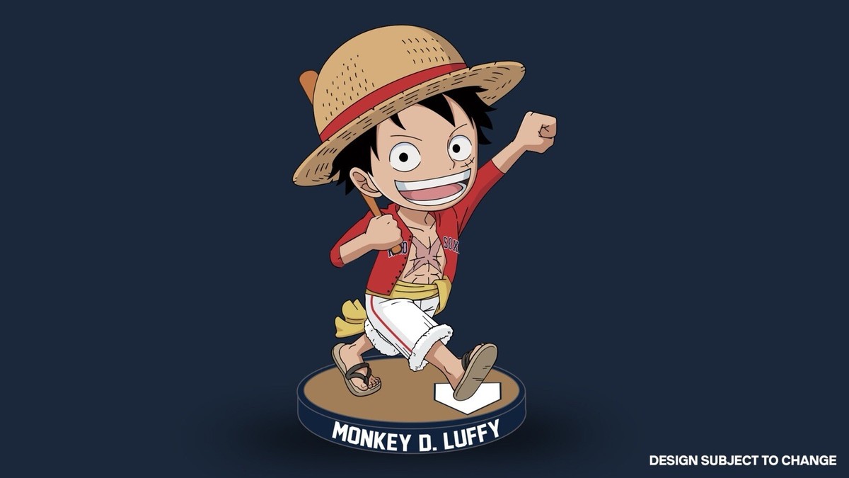 25th Anniversary One Piece Monkey D Luffy Red Sox Bobble Head | eBay