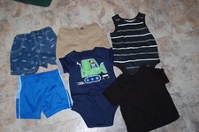 Lot 6-9 mo BOYS Outfit Sets CLOSE OUT 2 bodysuit shirts 3 pair shorts 1 shirt