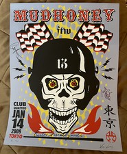 MUDHONEY POSTER band Autographed KOZIK 2009 SILKSCREEN Print Ltd 60 not Nirvana