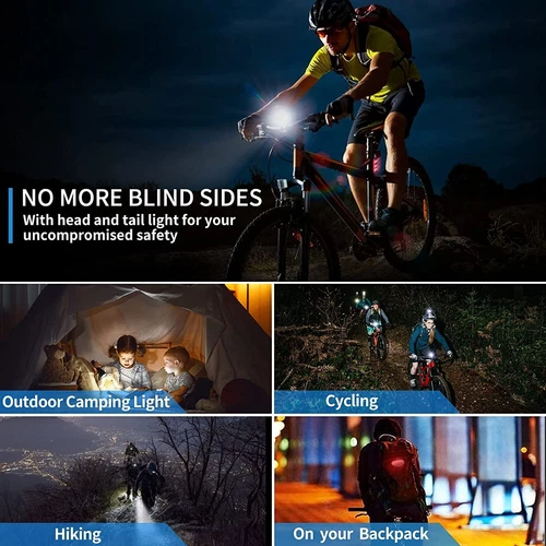 40000LM USB Rechargeable LED Cycle Bike Headlight Phone Holder With Power Bank - Bild 9 von 12