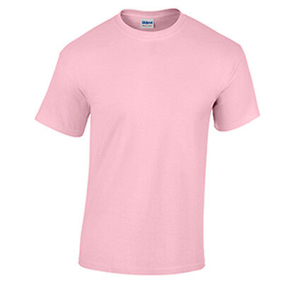 Light Pink LOW PRICE Blank Men's T Shirt Plain Work Mens Gildan Tee 
