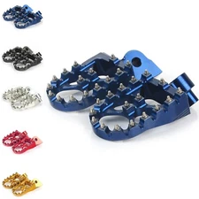 MX Wide Aluminum Foot Pegs For Yamaha YZ125 YZ250F YZ450FX WR250F WR450R/X 07-20