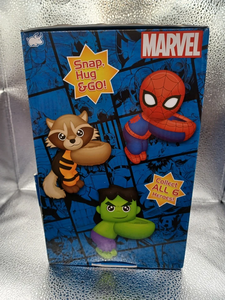 Marvel Spiderman Hulk Caja de 12 Piezas Marvel Heroes Cutie Cuff Peluche Slap Band Foto 4 de 4