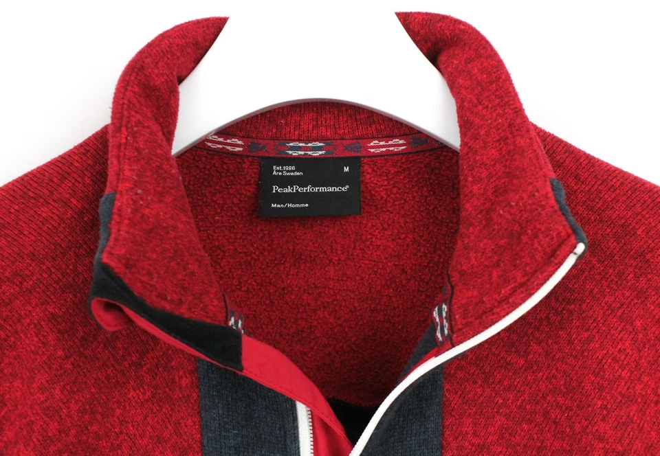 Peak Performance Brecke Zj 卫衣男式 M 拉链针织厚 — 第 4/4 张图片