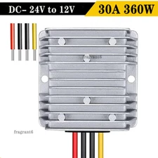 Converter DC 24V Step Down to DC 12V 30A 360W Waterproof Reducer Transformer
