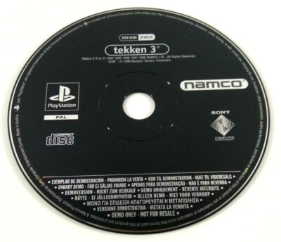 Playstation 1 PS1 Tekken 3 Demo Jouable Disc Promo Envoi