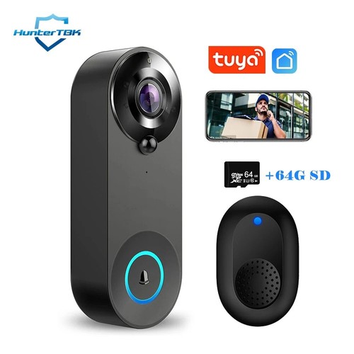 wireless doorbell bell smart intercom security video camera door wifi 1080p hd - Picture 14 of 16