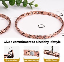 Pure Copper Magnetic Bracelet Copper Arthritis Pain Relief Bracelet for Women Me