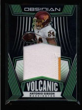 ANTONIO GIBSON 2020 OBSIDIAN VOLCANIC ELECTRIC ETCH GREEN PATCH #07/50 FC5957