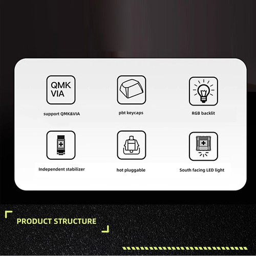 Programmable Macro Keypad 2.4 GHz/BT5.0/Type-C Wired RGB Backlight Hot-Swappable - Picture 14 of 18