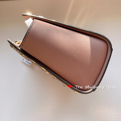 Michael Kors MK Medium Selma Stud Messenger Crossbody Dusty Rose