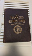 Vintage 'The Bankers Directory' Homans Edition Established 1845