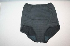 NOS Vtg 70s BLACK Stretch Nylon Purr Panties Magic Lady Brief Exquisite Form 928